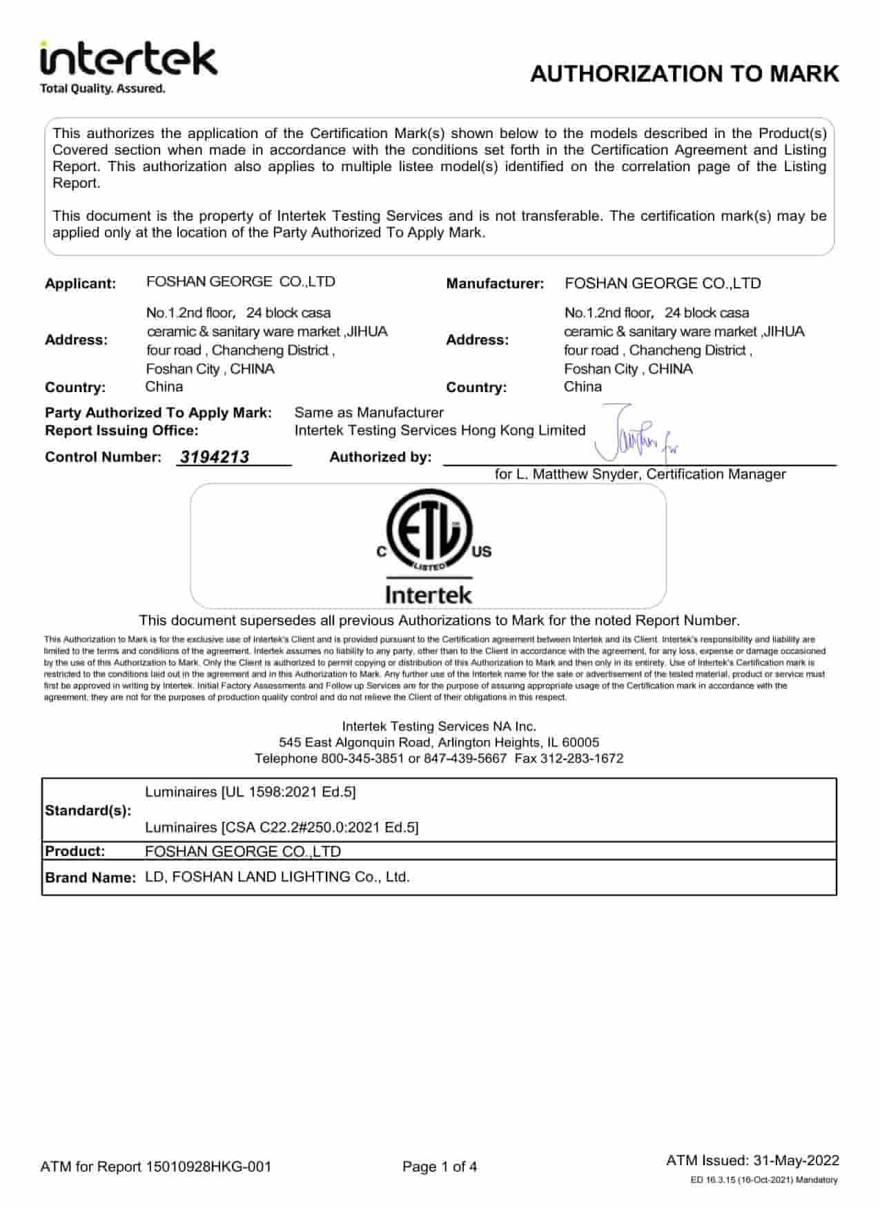 Certificates shared on request