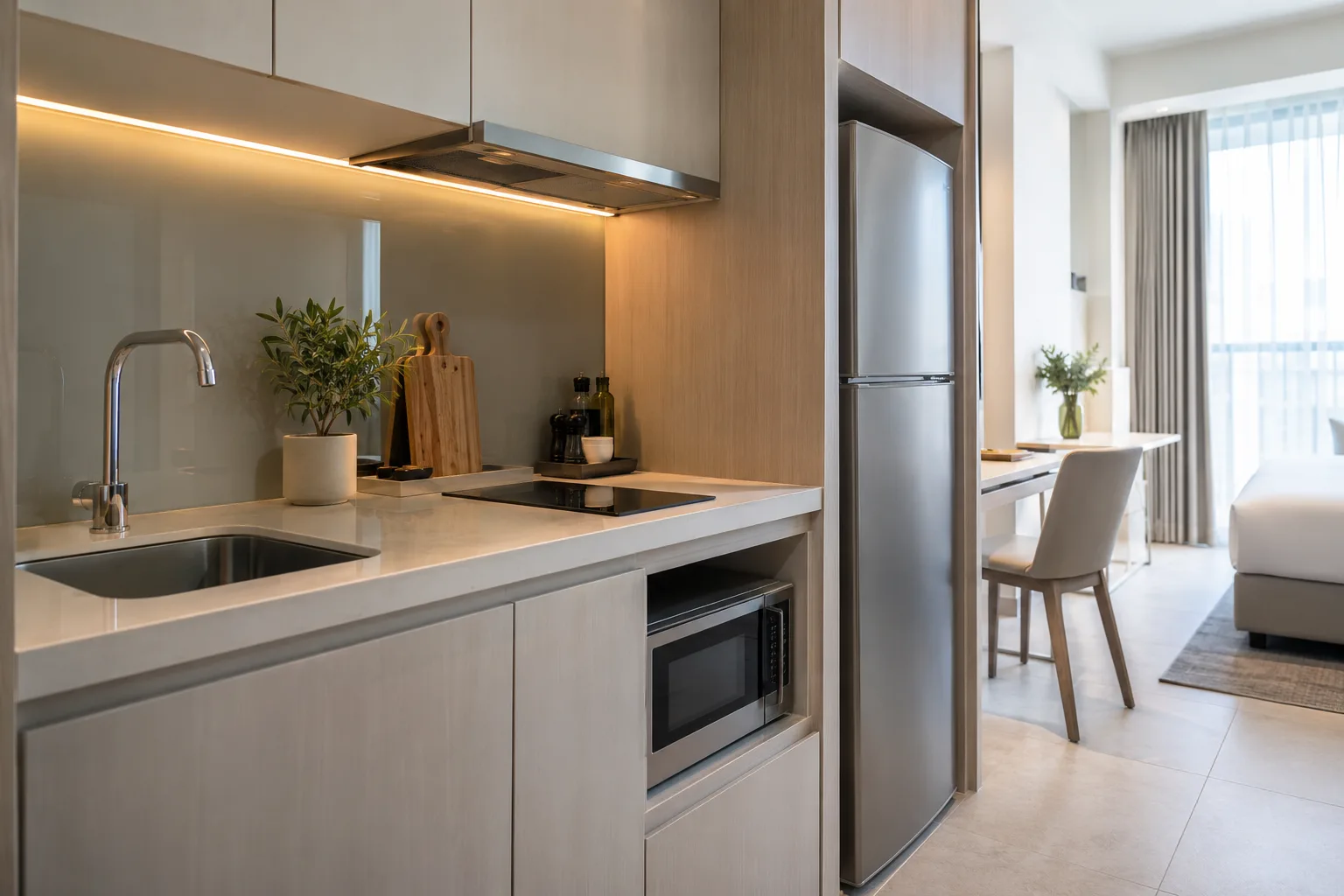 Hotel and serviced apartment