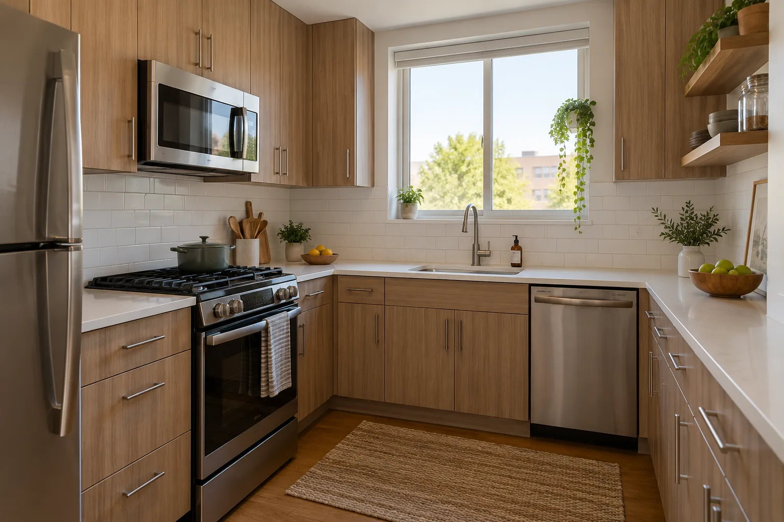 Melamine kitchen cabinets