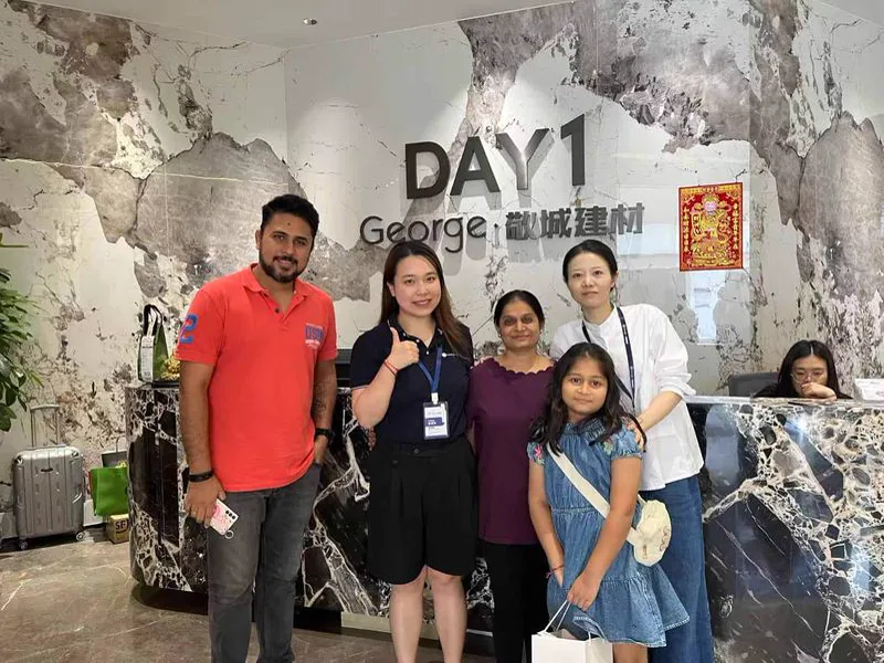 UK architect visiting the George Group showroom
