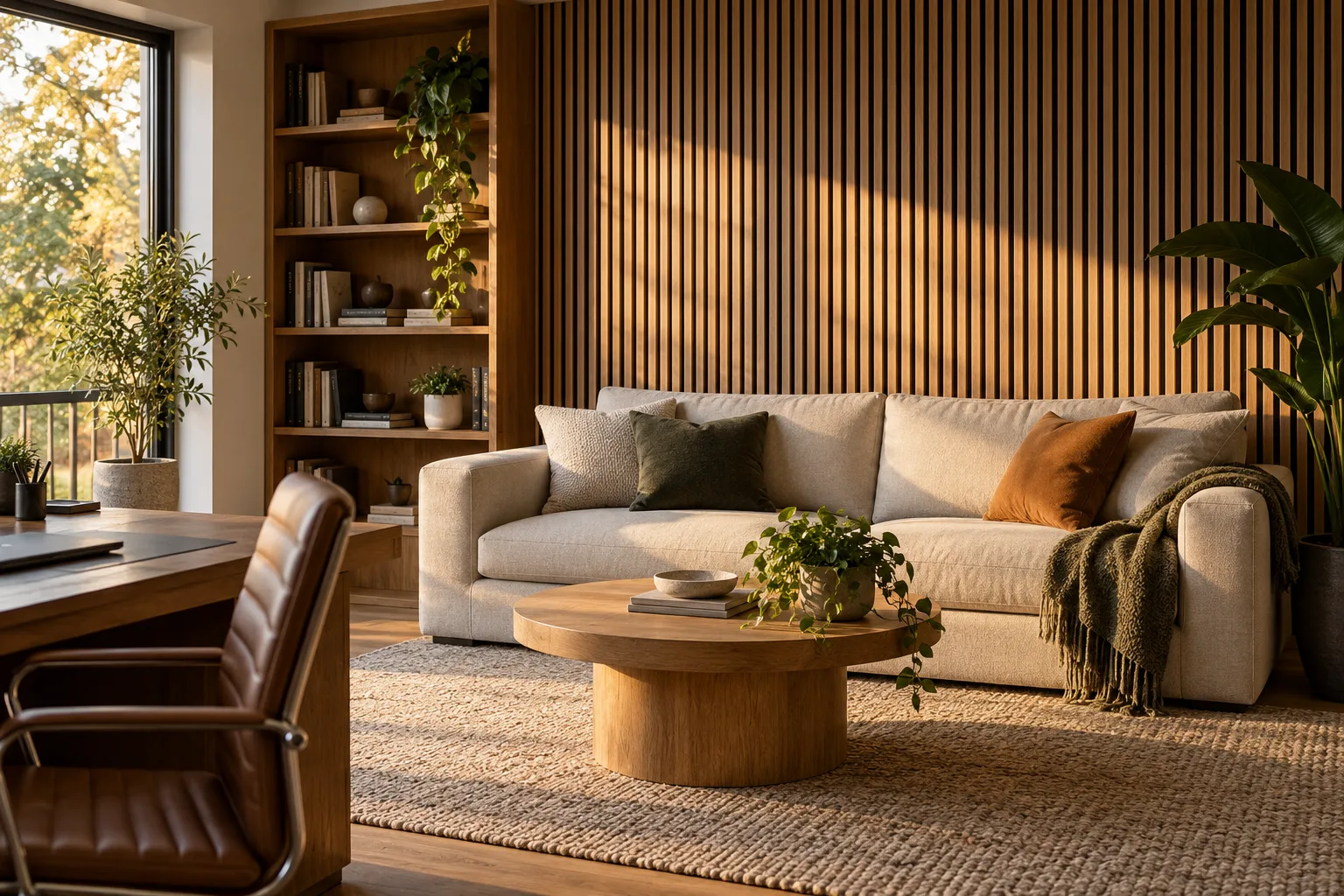Acoustic slat wall panels