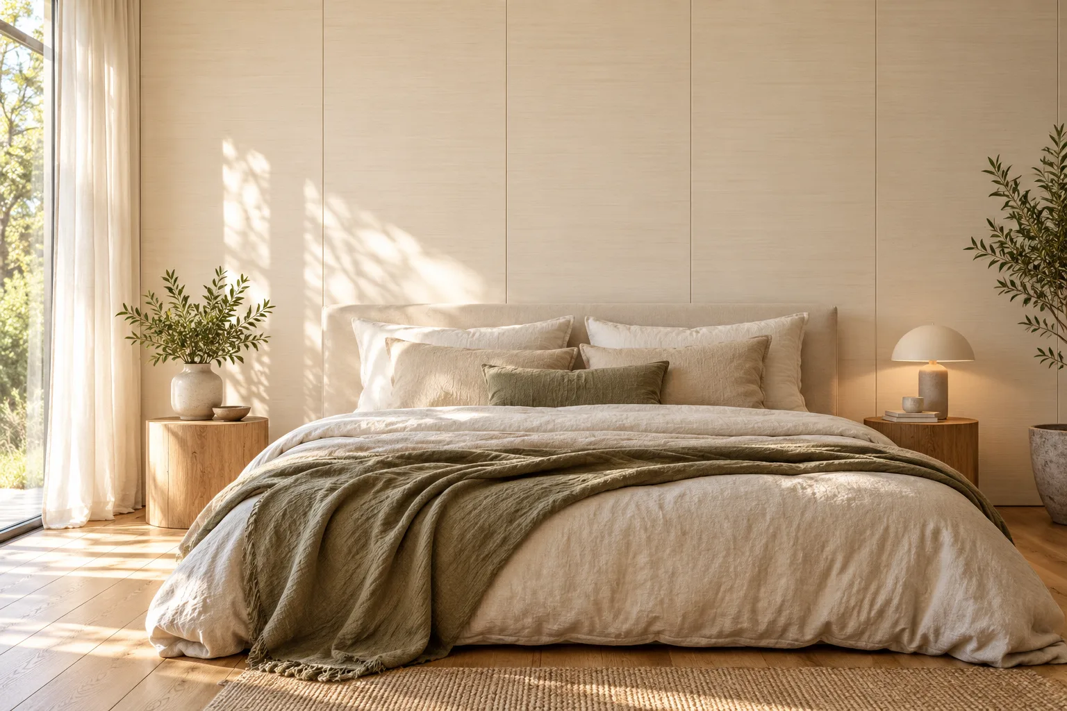 Bamboo & wood-fibre wall panels