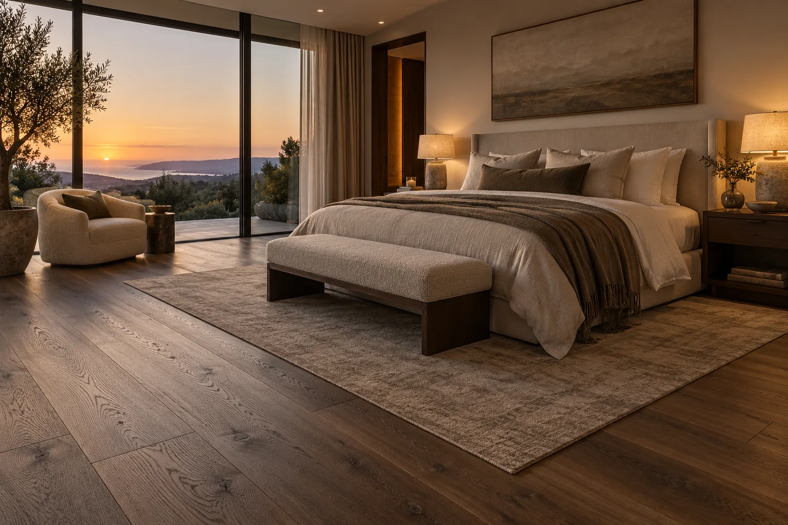 Engineered hardwood flooring